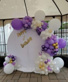 Circle balloon backdrop